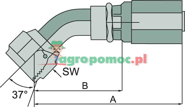 Gates PNE 20 DKJ 1.1/16" 45° | 12G-12FJX45 | zdjęcie nr 2