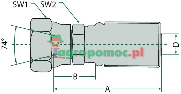 Gates PNE 20 DKJ 1.1/16" | 12G-12FJX | zdjęcie nr 2