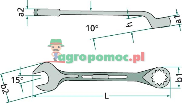 GEDORE Combination spanner | 1 B 16 | zdjęcie nr 2