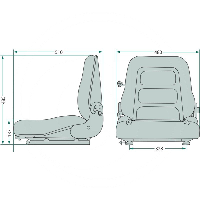 Grammer Forklift Seat Gs 12 2401127771 Spare Parts For Agricultural Machinery And Tractors