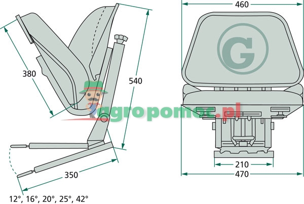 Granit Fold-away seat | zdjęcie nr 2