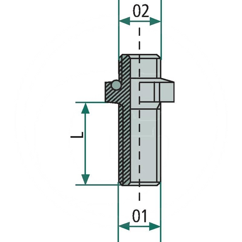 Kongsberg Bulkhead barb | 893 104 054 2 | zdjęcie nr 2