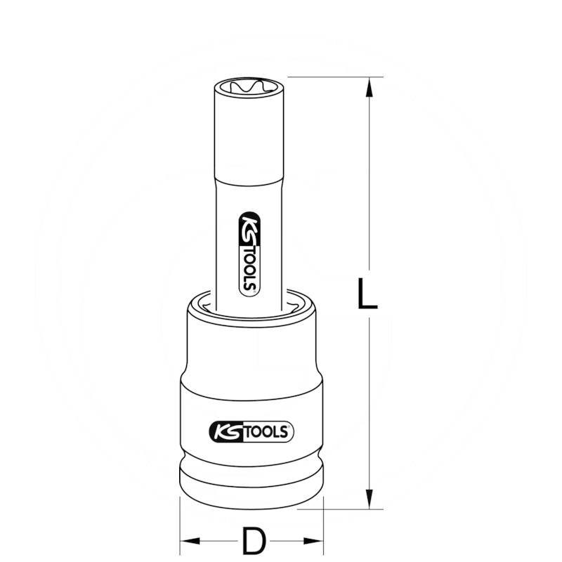 KS Tools 1" impact bit socket, TX E, E22 | zdjęcie nr 2