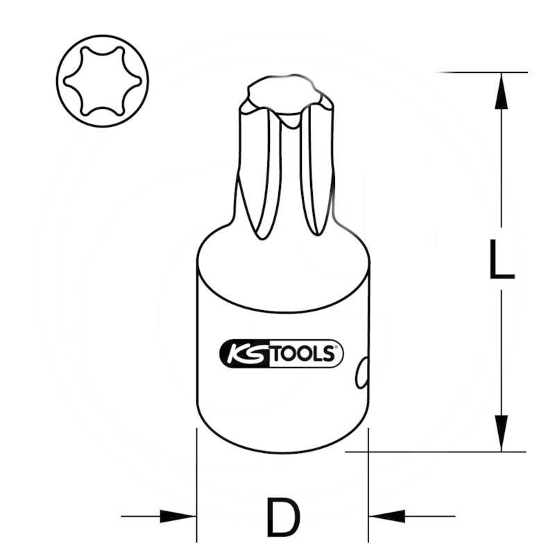 KS Tools 1/2" Impact bit socket for TX, T 70 | zdjęcie nr 2