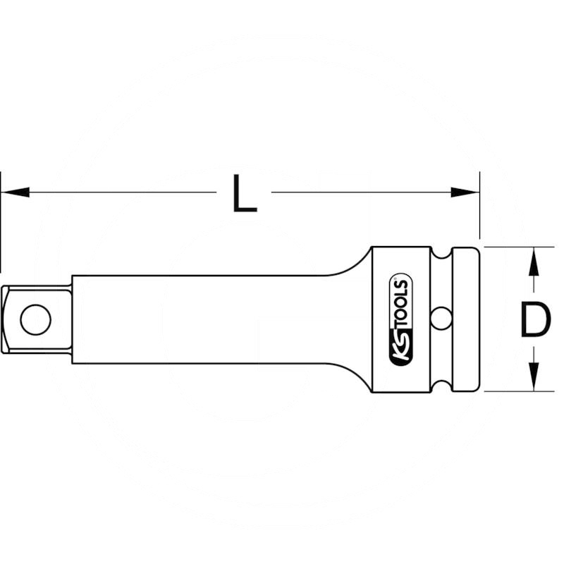 KS Tools 1/2" impact-extension | zdjęcie nr 2