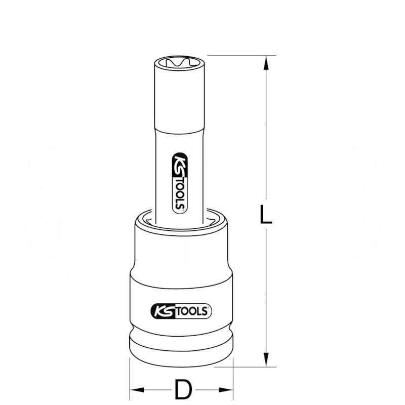 KS Tools 3/4" impact bit socket, TX E, E22 | zdjęcie nr 2