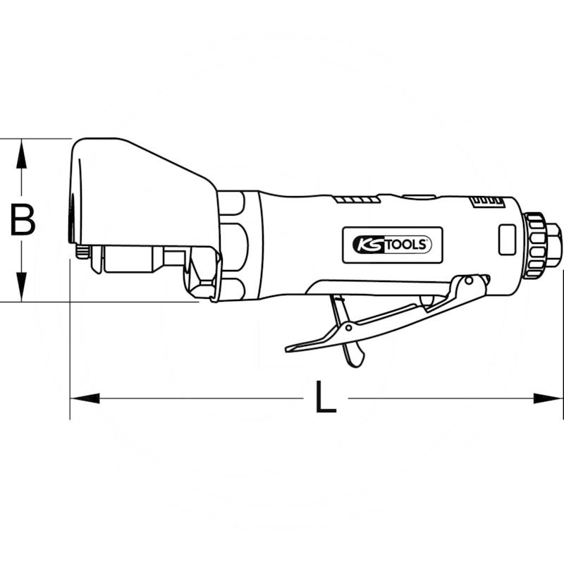 KS Tools Air angle grinder/disc cutter, 21000rpm | zdjęcie nr 2