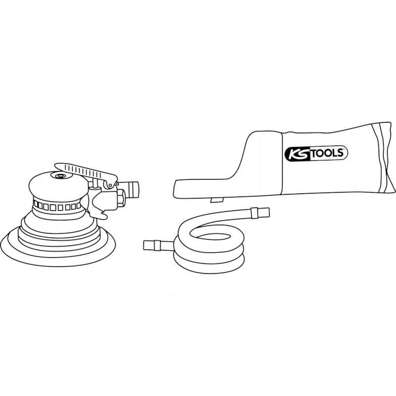 KS Tools Air orbital sander, rapid removal | zdjęcie nr 2