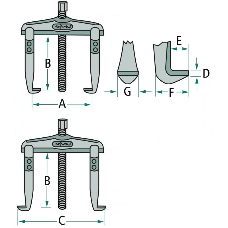 KS Tools All-purpose puller, 2-arm | zdjęcie nr 2
