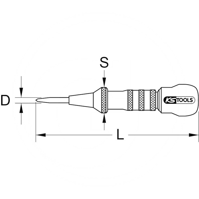 KS Tools Automatic centre punch, 160mm | zdjęcie nr 2