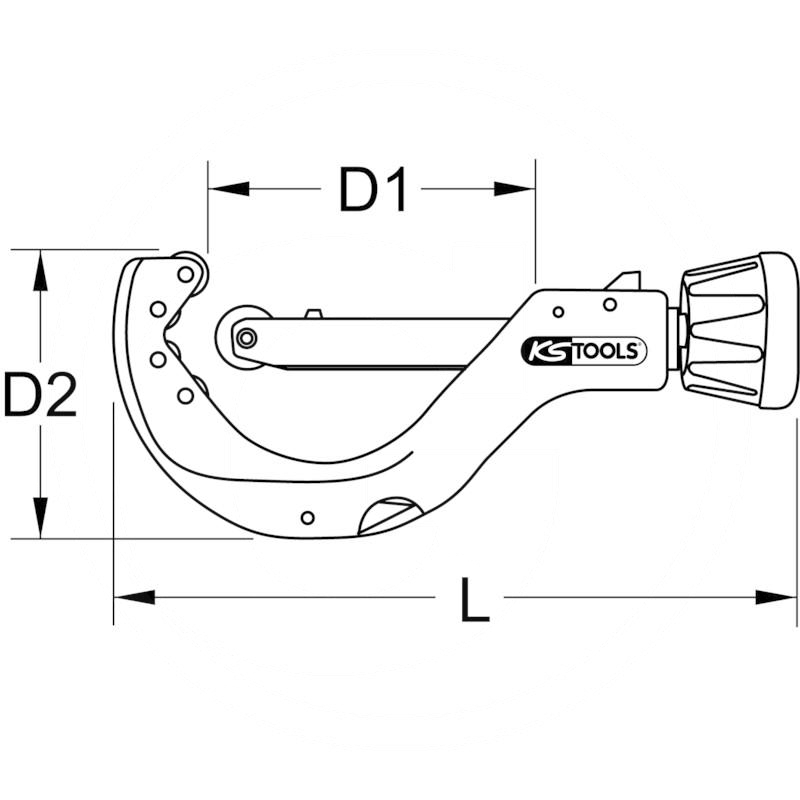 KS Tools Automatic pipe cutter, 50-140mm | zdjęcie nr 2