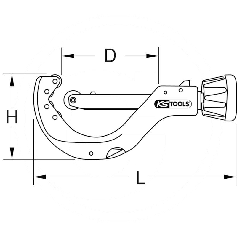 KS Tools Automatic pipe cutter, 50-140mm | zdjęcie nr 2