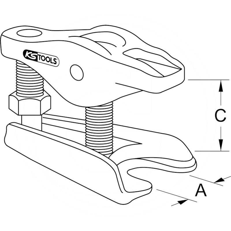 KS Tools Ball joint separator, 18-22mm | zdjęcie nr 2