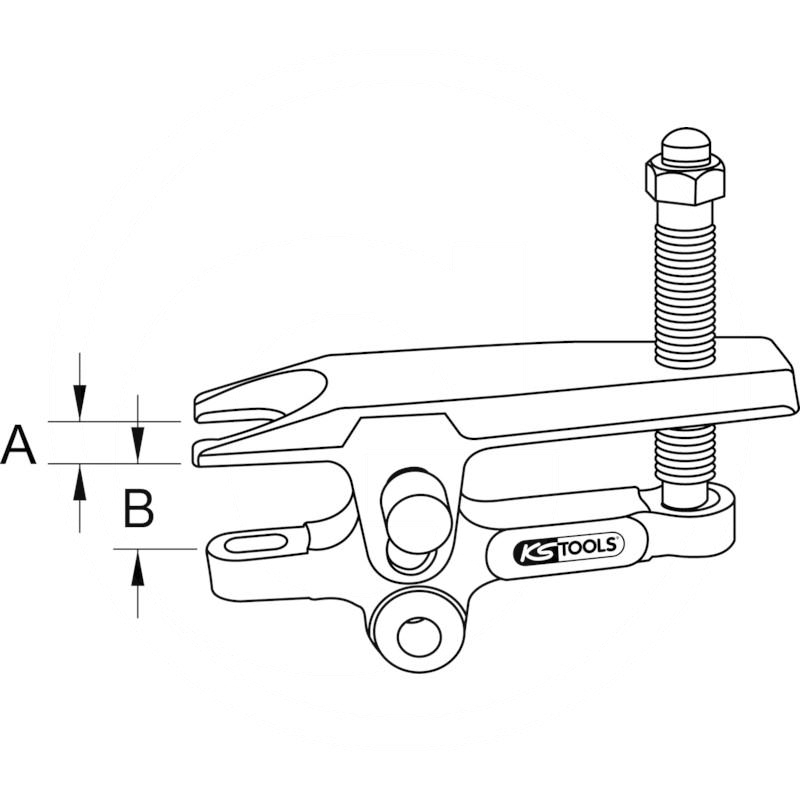 KS Tools Ball joint separator, 4 stage adjustable | zdjęcie nr 2