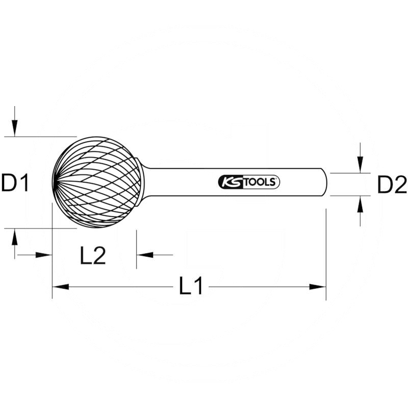 KS Tools Ball milling burr | zdjęcie nr 2