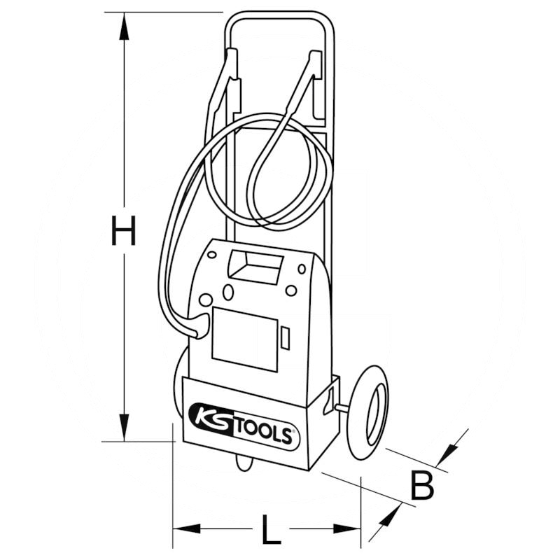 KS Tools Battery booster + trolley 1100A/12+24V | zdjęcie nr 2