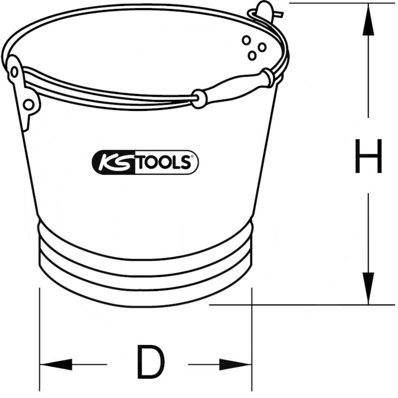 KS Tools Bronze bucket, 240mm | zdjęcie nr 2