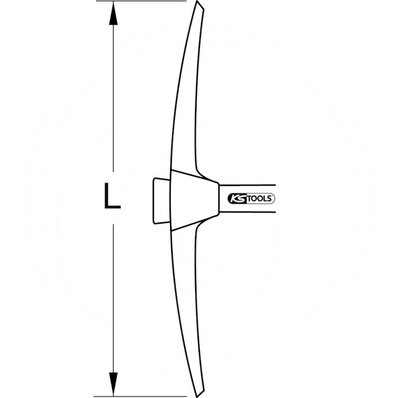 KS Tools Bronze pick axe, 450mm | zdjęcie nr 2
