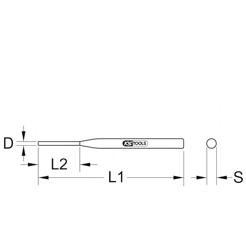 KS Tools Bronze pin punch, 1,8mm | zdjęcie nr 2