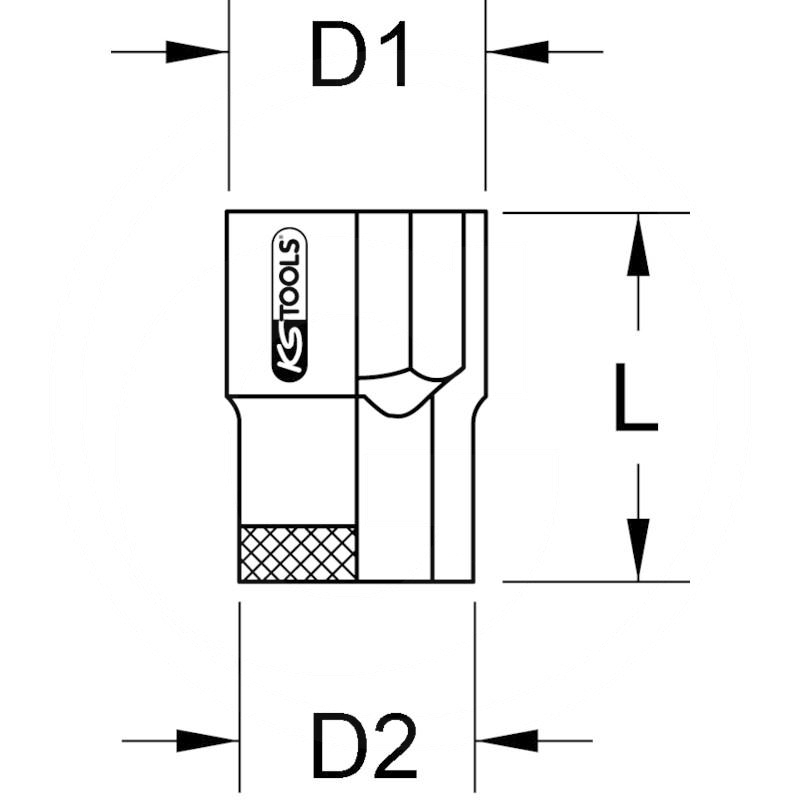 KS Tools Bronze socket, 13mm | zdjęcie nr 2