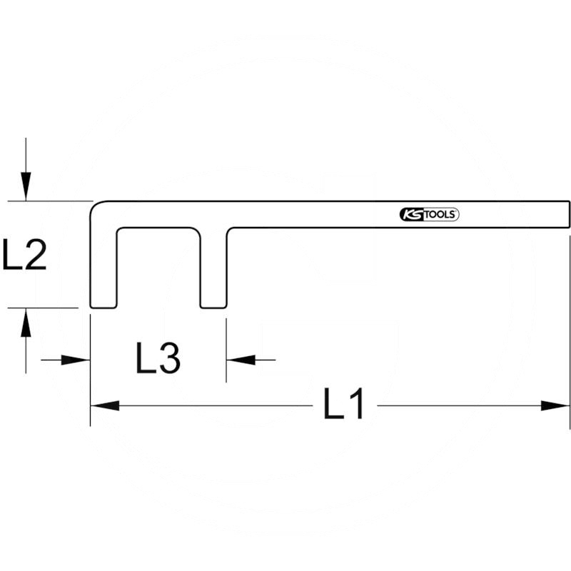 KS Tools Bronze valve hook, 400mm | zdjęcie nr 2