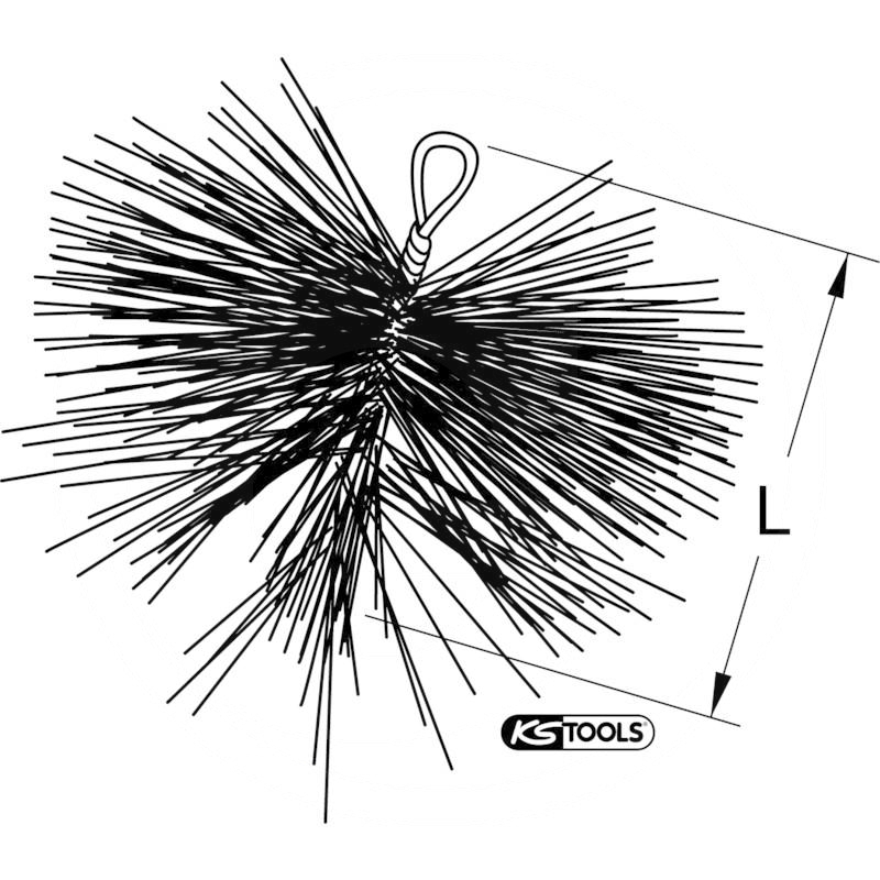 KS Tools Brush, round, Ø 200mm | zdjęcie nr 2