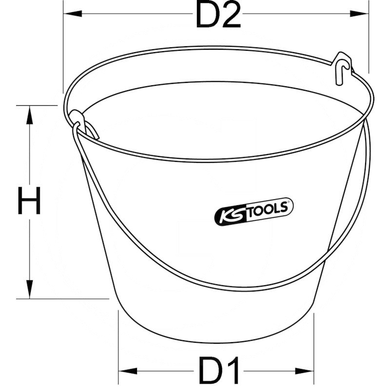 KS Tools Bucket flexible, 11 l | zdjęcie nr 2
