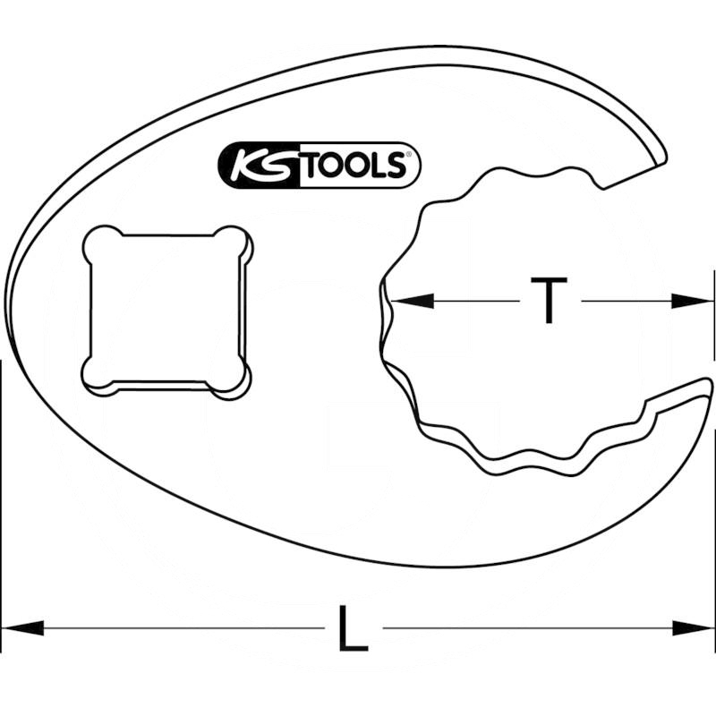 KS Tools CHROME+ crowfoot wrench 12pt, 3/8", 17mm | zdjęcie nr 2