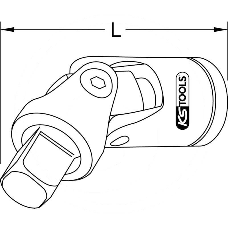 KS Tools CHROME+ uni power joint, 1/4" | zdjęcie nr 2