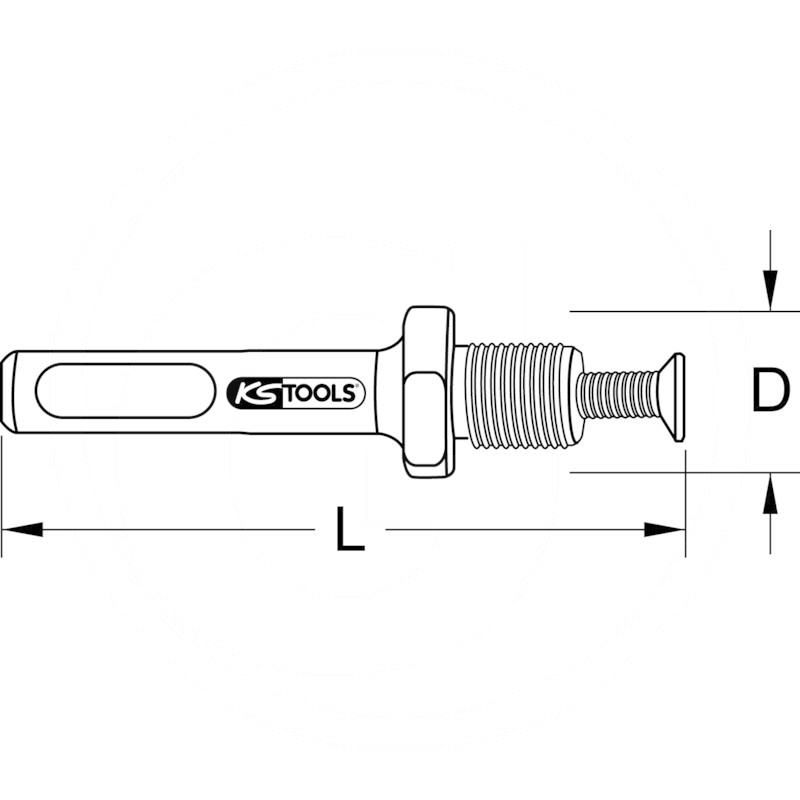 KS Tools Chuck adaptor, 65mm | zdjęcie nr 2