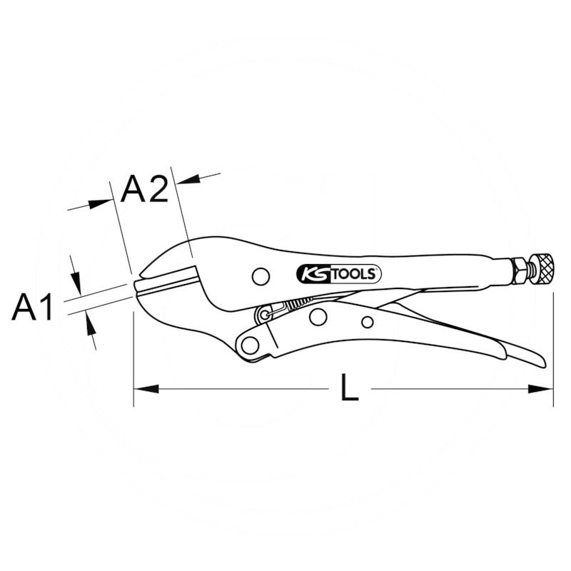KS Tools Clamping pliers for pipes | zdjęcie nr 2