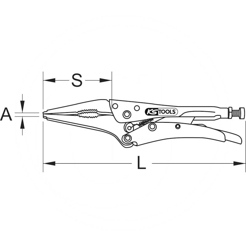 KS Tools Clamping pliers for pipes | zdjęcie nr 2
