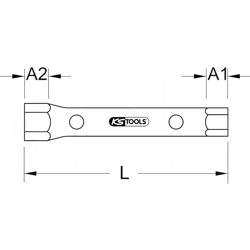 KS Tools CLASSIC hex box spanner, 6x7mm | zdjęcie nr 2
