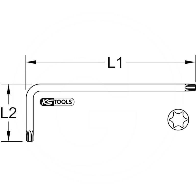 KS Tools CLASSIC key wrench TX, T60 | zdjęcie nr 2
