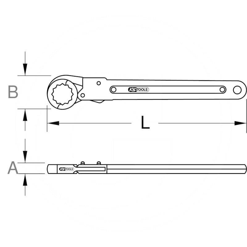 KS Tools CLASSIC ratchet ring spanner, 10mm | zdjęcie nr 2