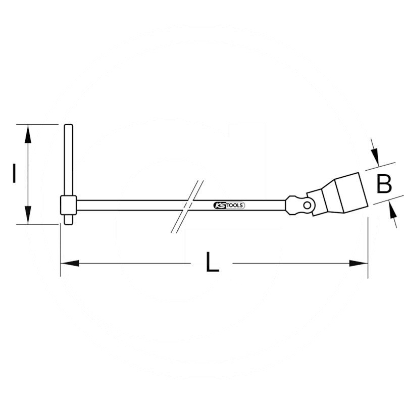 KS Tools CLASSIC T-handle wrench XL, 14mm | zdjęcie nr 2