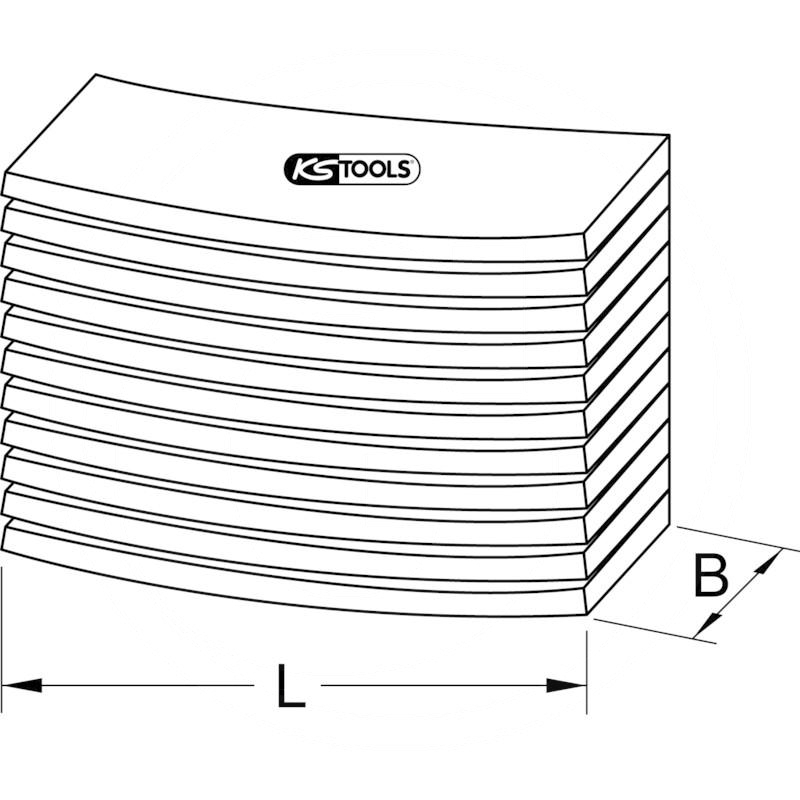 KS Tools Cleaning pads, metal free,10pcs,130x75mm | zdjęcie nr 2