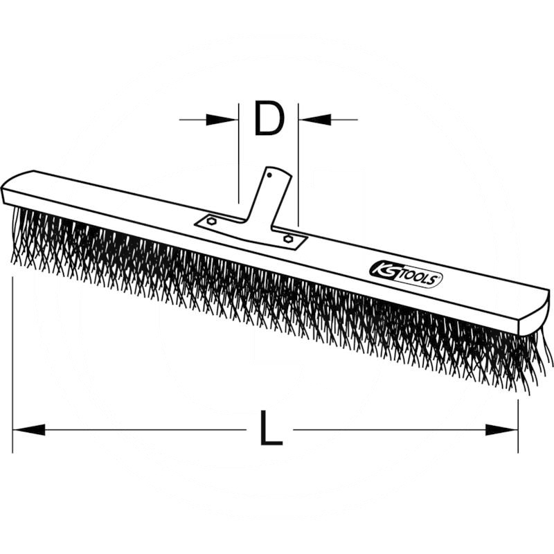 KS Tools Coco bristle broom, 30cm | zdjęcie nr 2