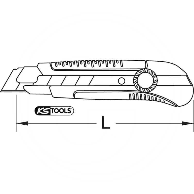 KS Tools Comfort knife, snap off blade, 180mm | zdjęcie nr 2