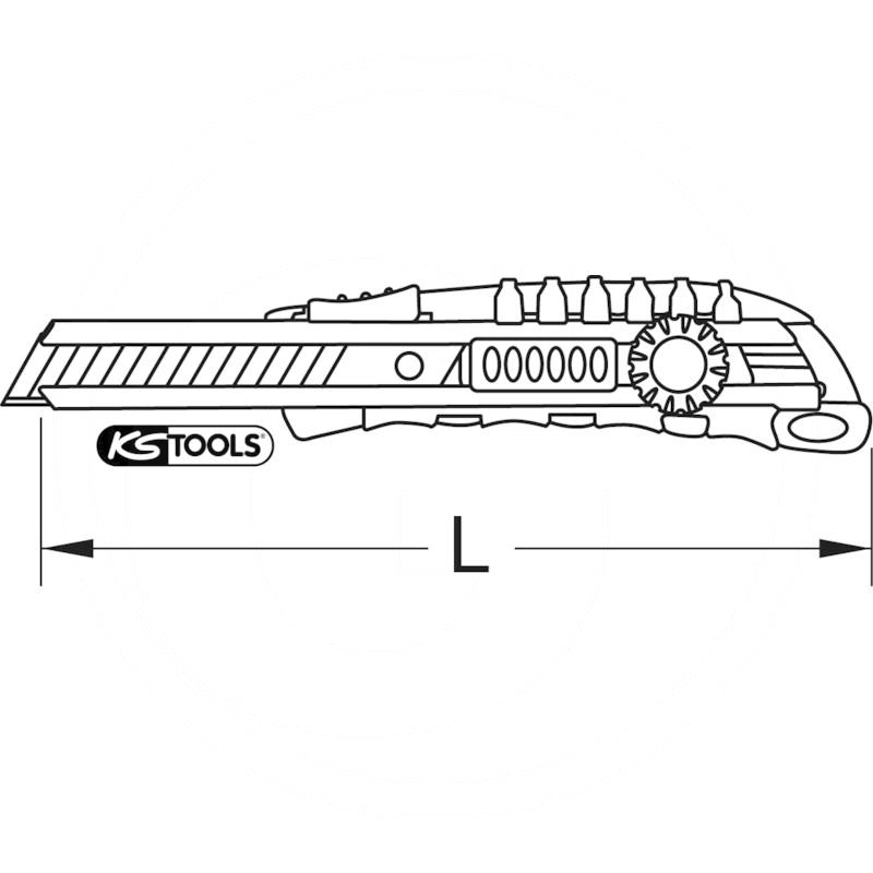 KS Tools Comfort knife, snap off blade, 190mm | zdjęcie nr 2