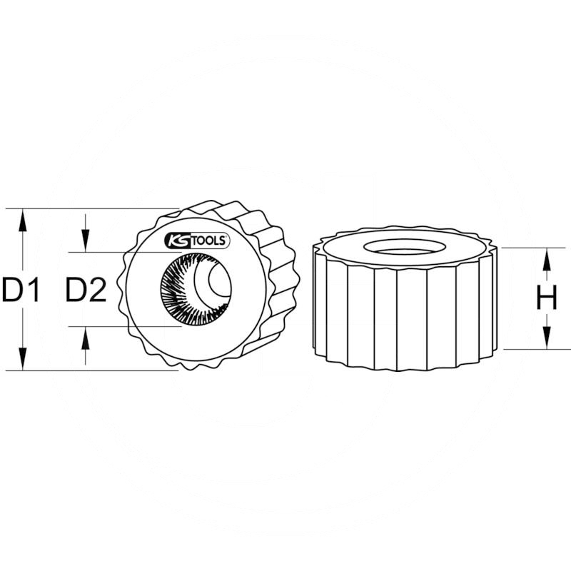 KS Tools Copper pipe cleaner, external, 28mm | zdjęcie nr 2