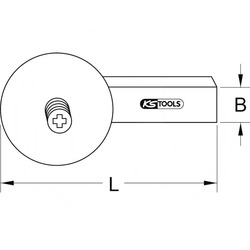 KS Tools Cutting wheel shaft, 90mm | zdjęcie nr 2