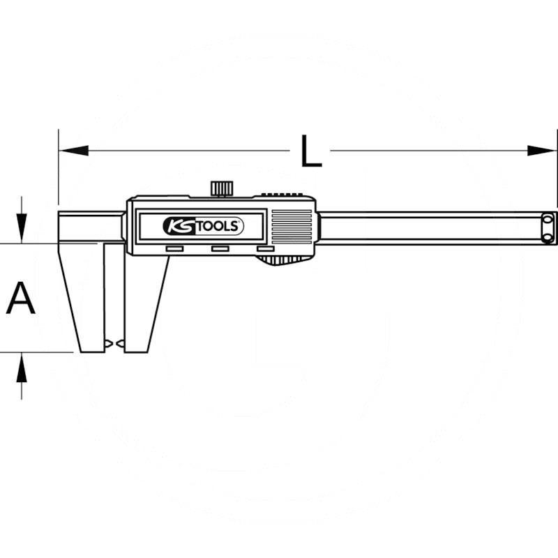 KS Tools Digital brake disc-feeler gauge commercial vehicles | zdjęcie nr 2