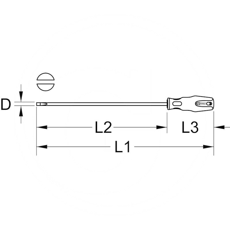 KS Tools ERGO+ screwdriver, XL, 5.5mm | zdjęcie nr 2