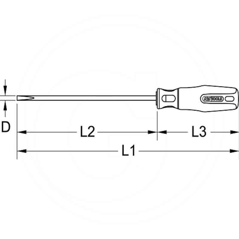 KS Tools ERGO VDE slot screwdriver, 2.5mm | zdjęcie nr 2
