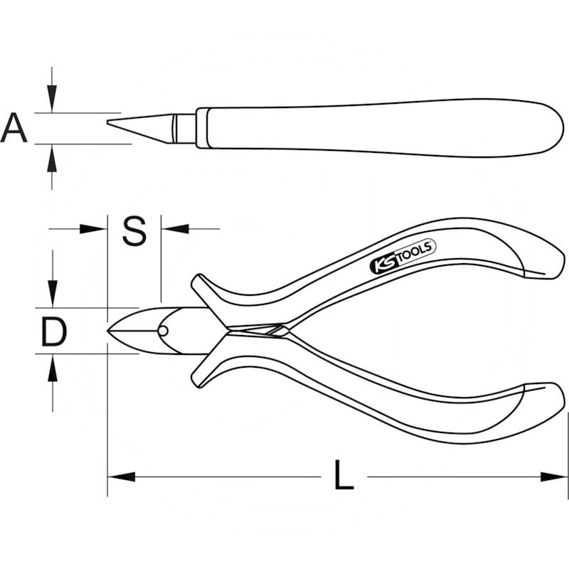 KS Tools ESD mini side cutters, 120mm | zdjęcie nr 2