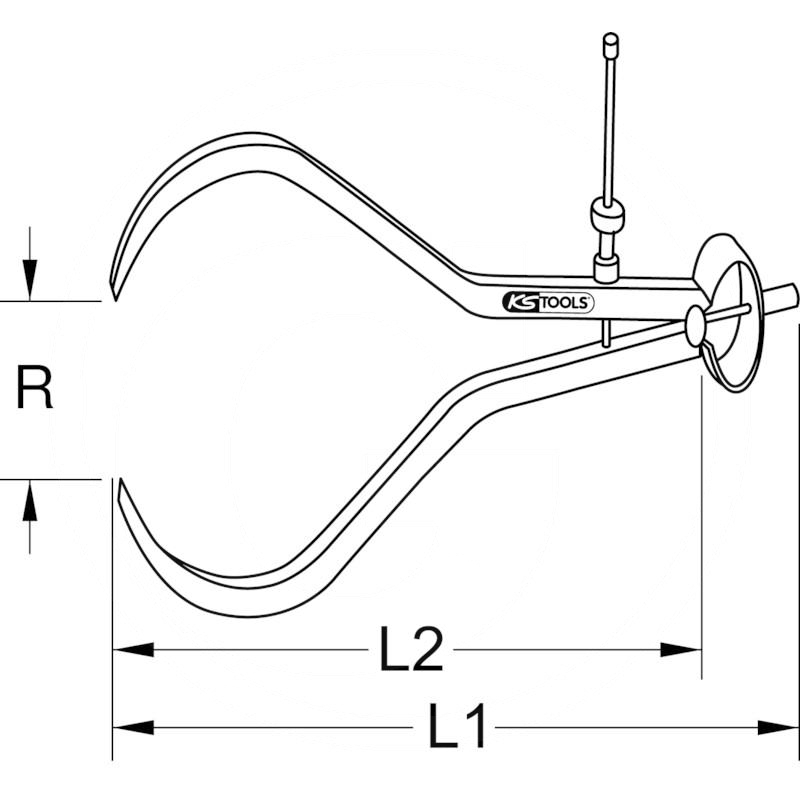 KS Tools External callipers, 235mm | zdjęcie nr 2