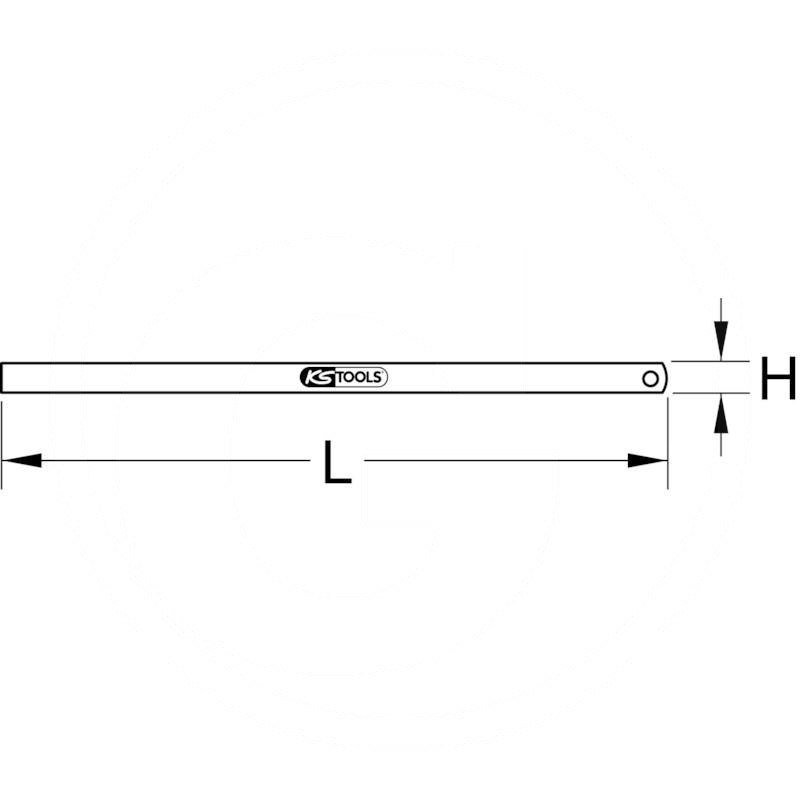 KS Tools Flexible steel rule, 150mm | zdjęcie nr 2