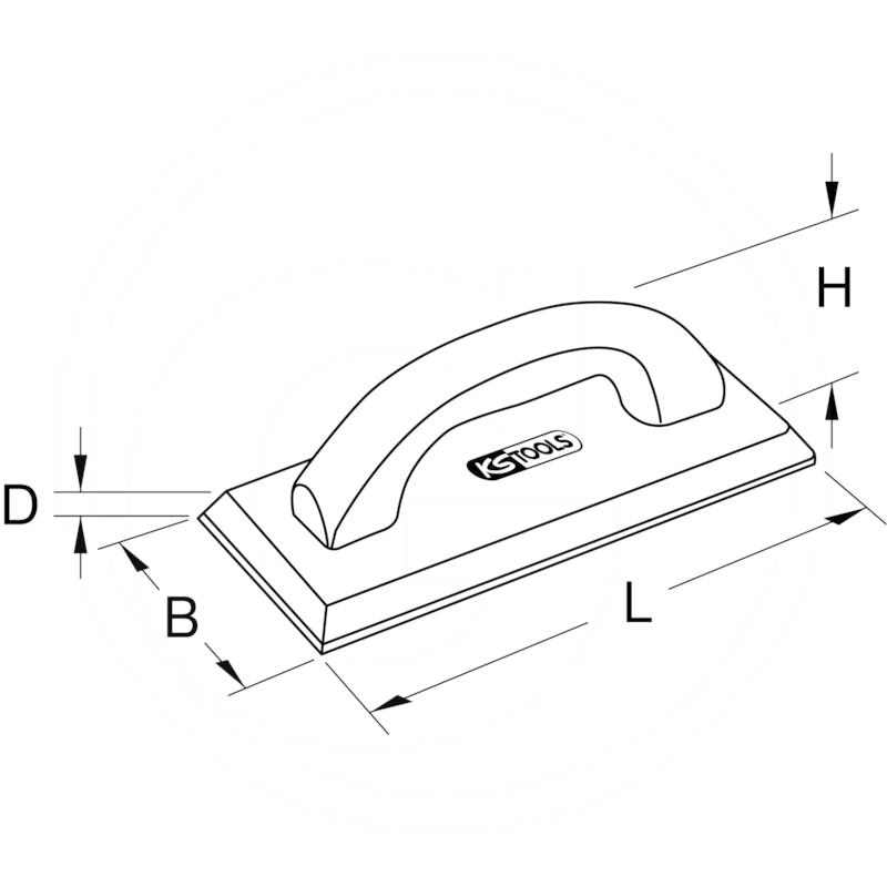 KS Tools Float sponge rubber, 100x240mm | zdjęcie nr 2