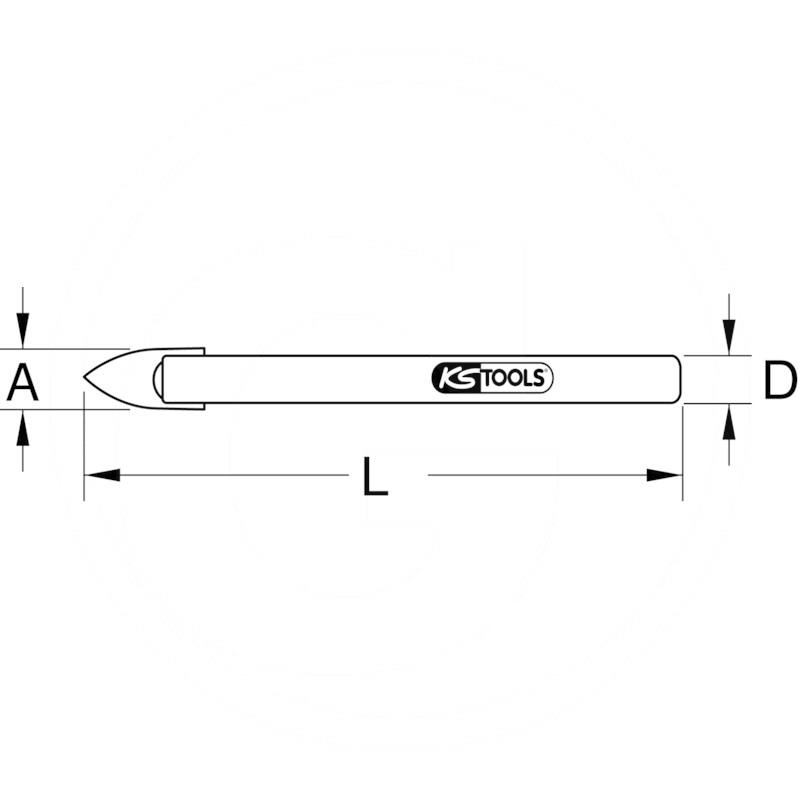 KS Tools Glass drill bit, 4mm | zdjęcie nr 2